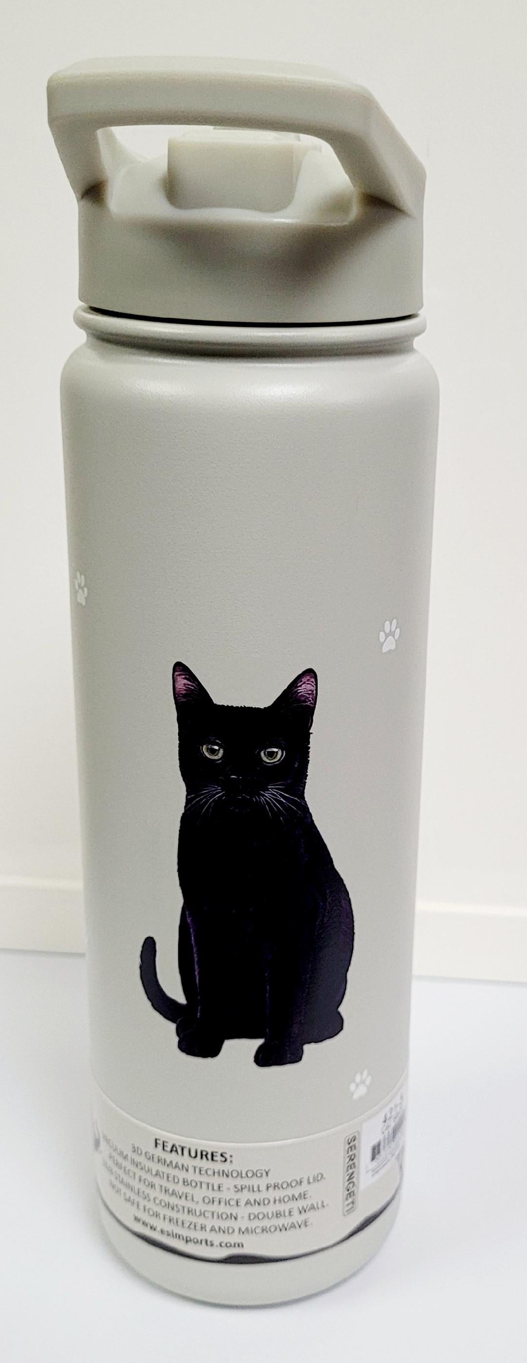 Ultimate Pet Lover Water Bottle - Black Cat