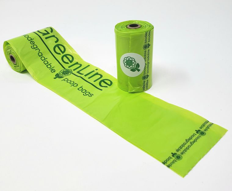GreenLine Biodegradable Poop Bags 8-Roll Pack