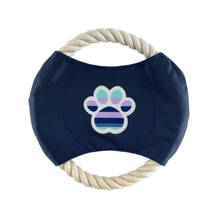 Dog Toy - Metro Stripes Rope Disc