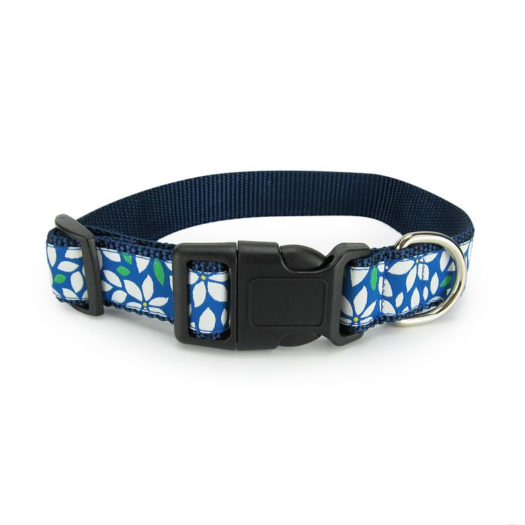 Dog Collar - Blue Floral