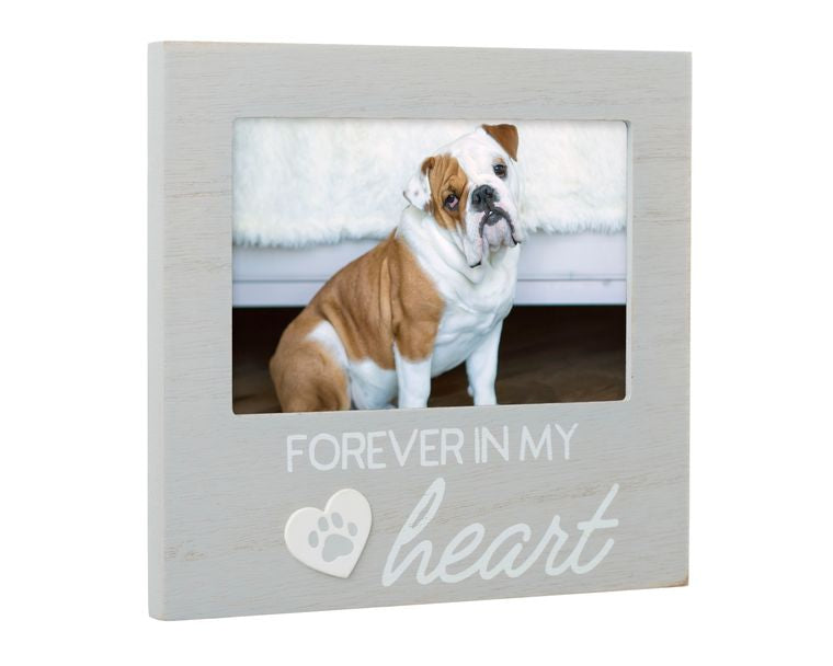 Forever In My Heart Pet Memorial Frame, Gray