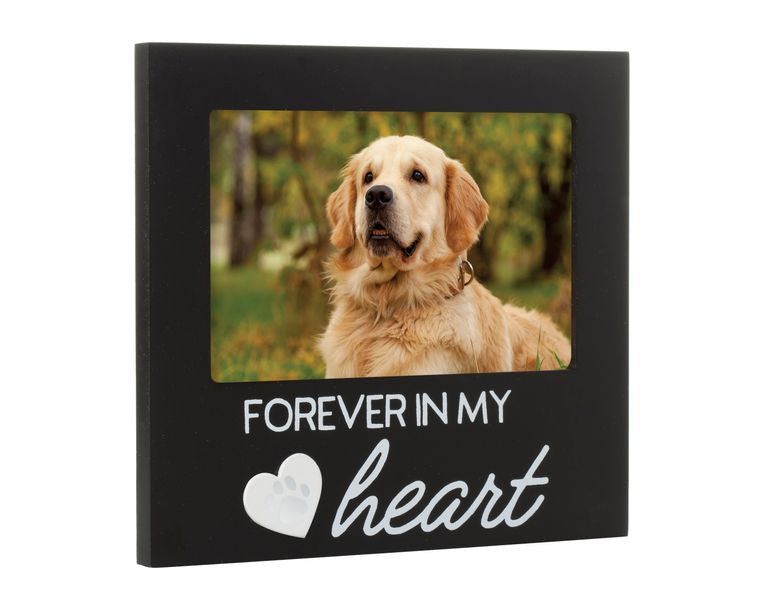Forever In My Heart Pet Memorial Frame, Black