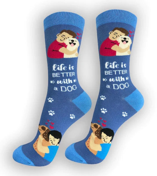Happy Tails Socks-Life is Better With A Dog