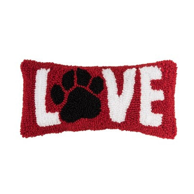Love Paw Hooked Pillow