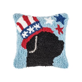 Small Patriotic Dog Pillow 8x8