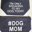 Dog Theme Canvas Makeup Bag