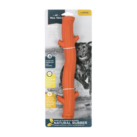 Natural Rubber Orange 12" Fetch Stick