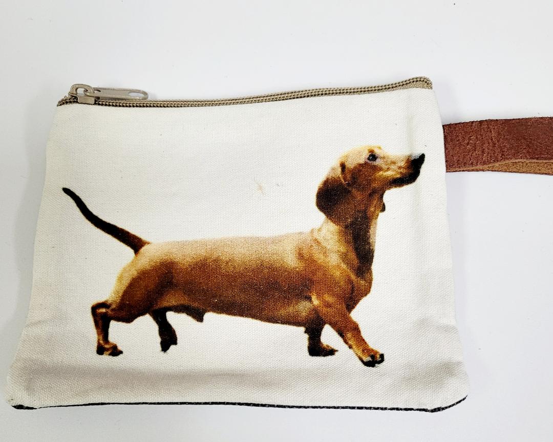 Canvas Dog Make Up Bag