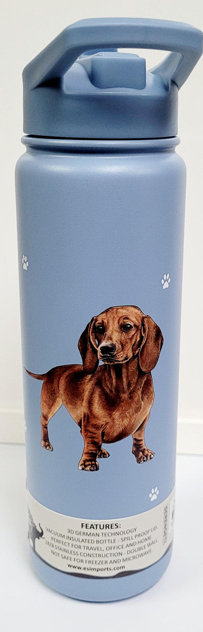 Ultimate Pet Lover Water Bottle - Dachshund Red