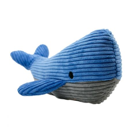 Plush Whale Squeaker Dog Toy 14"