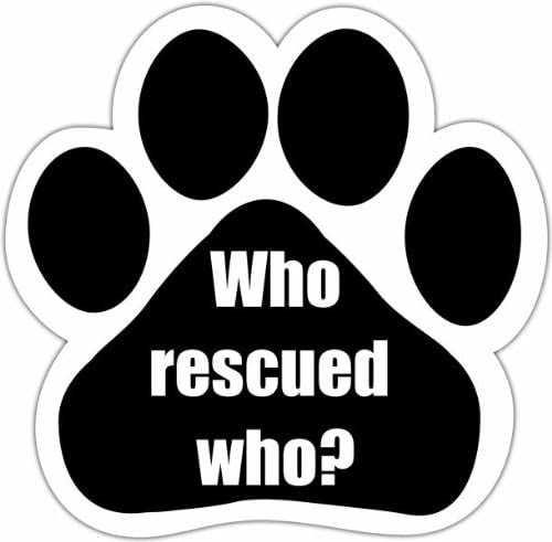 Car Magnet-Who Rescued Who?
