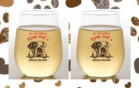 Wine-Oh! Dog Breed Stemless Shatterproof Wine Glass-Set of 2