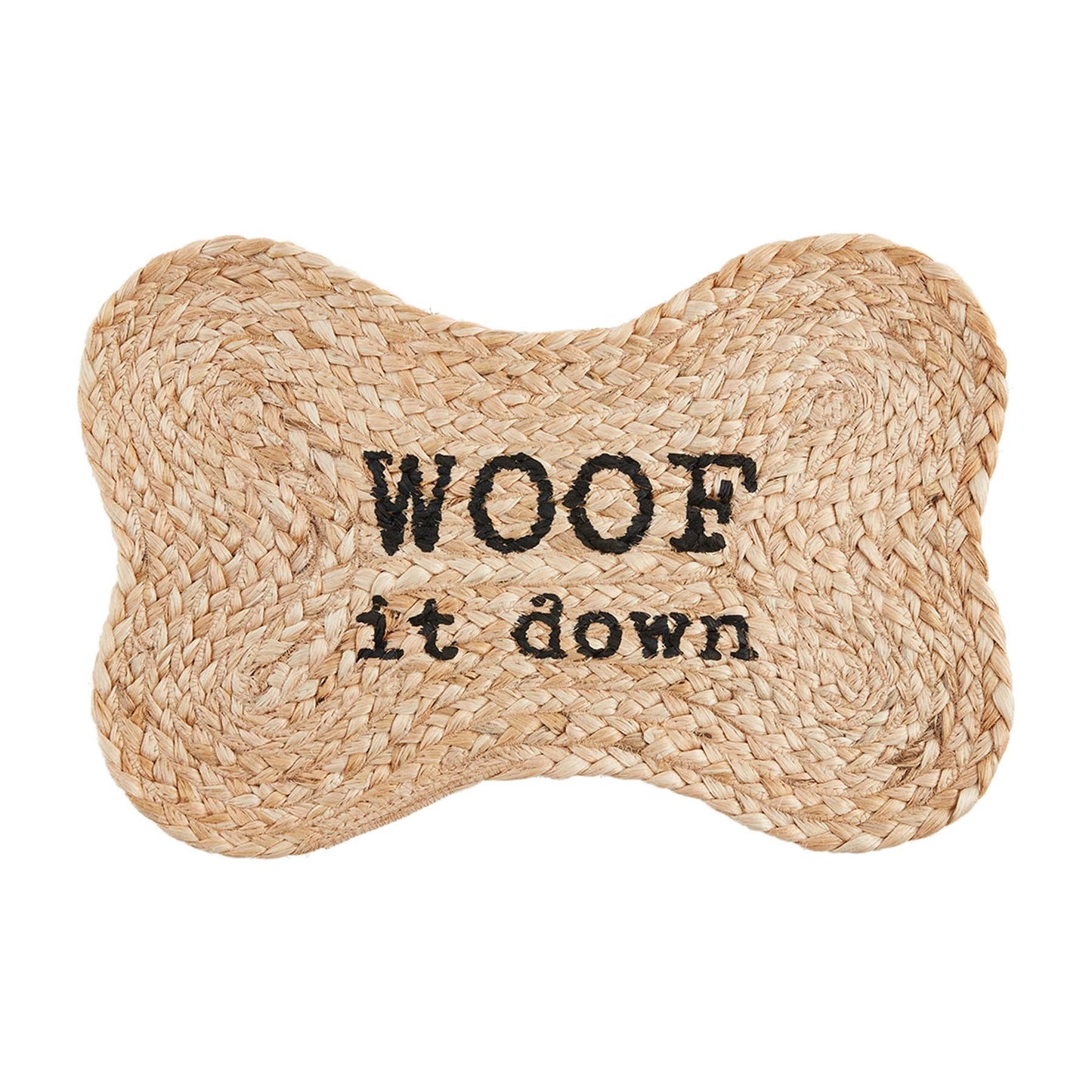 Woof It Down Dog Bowl Mat