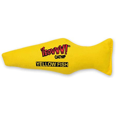Yellow Fish Cat Nip Toy